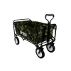 Foldable Garden & Camping Trolley – Heavy-Duty Utility Cart with 75kg Capacity, Cup Holders – Camouflage