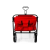 Foldable Garden Hand Cart – Heavy-Duty, Portable & Versatile Trolley (Red)