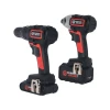 18V Cordless Drill & Impact Driver Twin Set – 260Nm Torque, 4.0Ah & 1.3Ah Li-Ion Batteries, Fast Charger & Carry Case