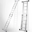 3.5m / 11.5ft Aluminium Multi Purpose Extension Ladder / Step / Scaffolding With Platforms