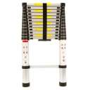 Telescopic 3.8M Aluminium DIY Foldable Extendable Builders Multi Purpose Ladder