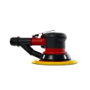 ParkerBrand 6" Dual Action Air Sander – Low Vibration Pneumatic Sander with Dust Bag