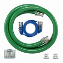 1.5" Water Pump Hose Kit – 1.5" x 7m Suction & 1.5" x 10m Layflat Delivery with Camlocks