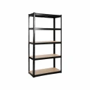 Black Powder Coated Garage Shelving Unit (175KG) - Boltless