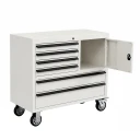 PPCC-41-PC-B - 41" Black Roller Tool Cabinet Bottom Unit - Powder Coated Steel Workshop Storage
