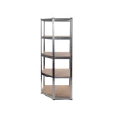 Galvanised Garage Corner Shelving Unit (175KG) - Boltless