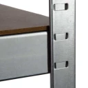 Galvanised Garage Corner Shelving Unit (175KG) - Boltless