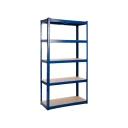 4 x Powder Coated Garage Shelving Unit (175KG) - Boltless