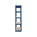 4 x Powder Coated Garage Shelving Unit (175KG) - Boltless