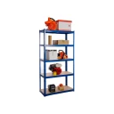4 x Powder Coated Garage Shelving Unit (175KG) - Boltless