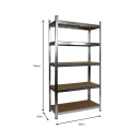 Galvanised Garage Shelving Unit (265KG) - Boltless