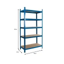 3 x Powder Coated Garage Shelving Unit (265KG) - Boltless