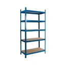 4 x Powder Coated Garage Shelving Unit (265KG) - Boltless