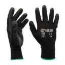 Black Nylon Nitrile Coated Safety Work Gloves – Small Size, Grip & Protection x1