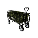Foldable Garden & Camping Trolley – Heavy-Duty Utility Cart with 75kg Capacity, Cup Holders – Camouflage