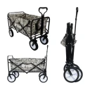Foldable Garden Hand Cart – Heavy-Duty, Portable & Versatile Trolley (Grey Digital Camouflage)