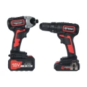 18V Cordless Drill & Impact Driver Twin Set – 3.0Ah & 1.3Ah Batteries, 260Nm Torque, Case & Fast Charger