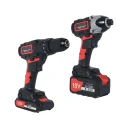 18V Cordless Drill & Impact Driver Twin Set – 3.0Ah & 1.3Ah Batteries, 260Nm Torque, Case & Fast Charger