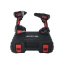 18V Cordless Drill & Impact Driver Twin Set – 260Nm Torque, 4.0Ah & 1.3Ah Li-Ion Batteries, Fast Charger & Carry Case