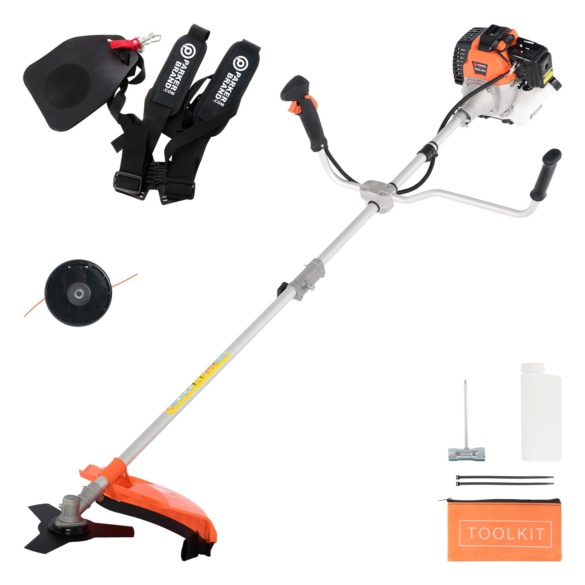 52cc Petrol Garden Brush Cutter, Grass Line Trimmer | eBay