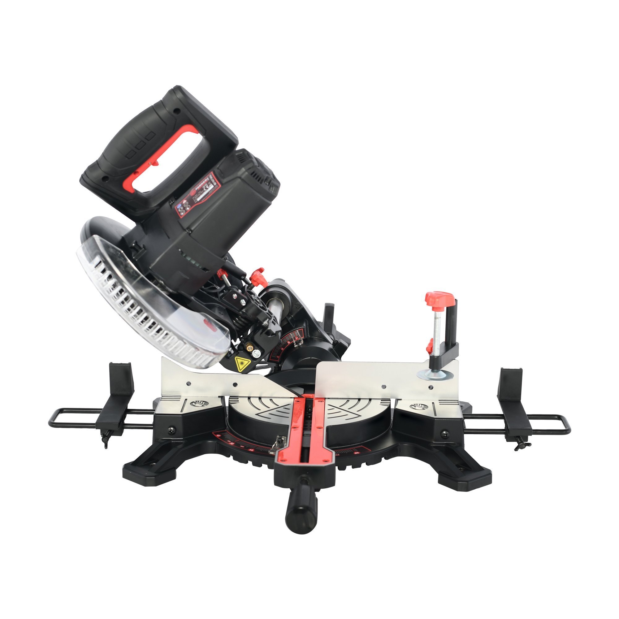 ParkerBrand 210mm Sliding Compound Single Bevel Mitre Saw with Laser Guide, Dust - Thumbnail 8