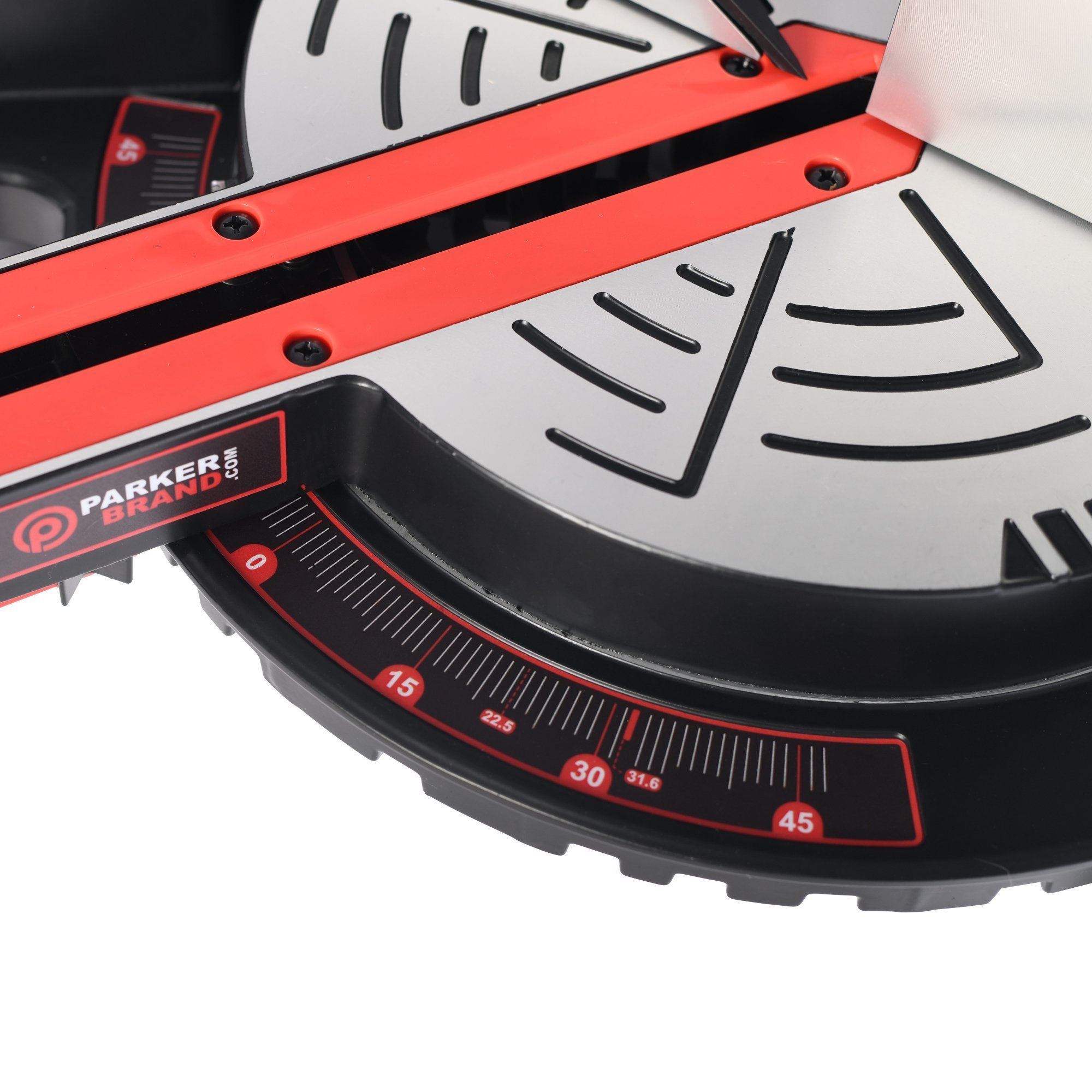 ParkerBrand 210mm Sliding Compound Single Bevel Mitre Saw with Laser Guide, Dust - Thumbnail 10