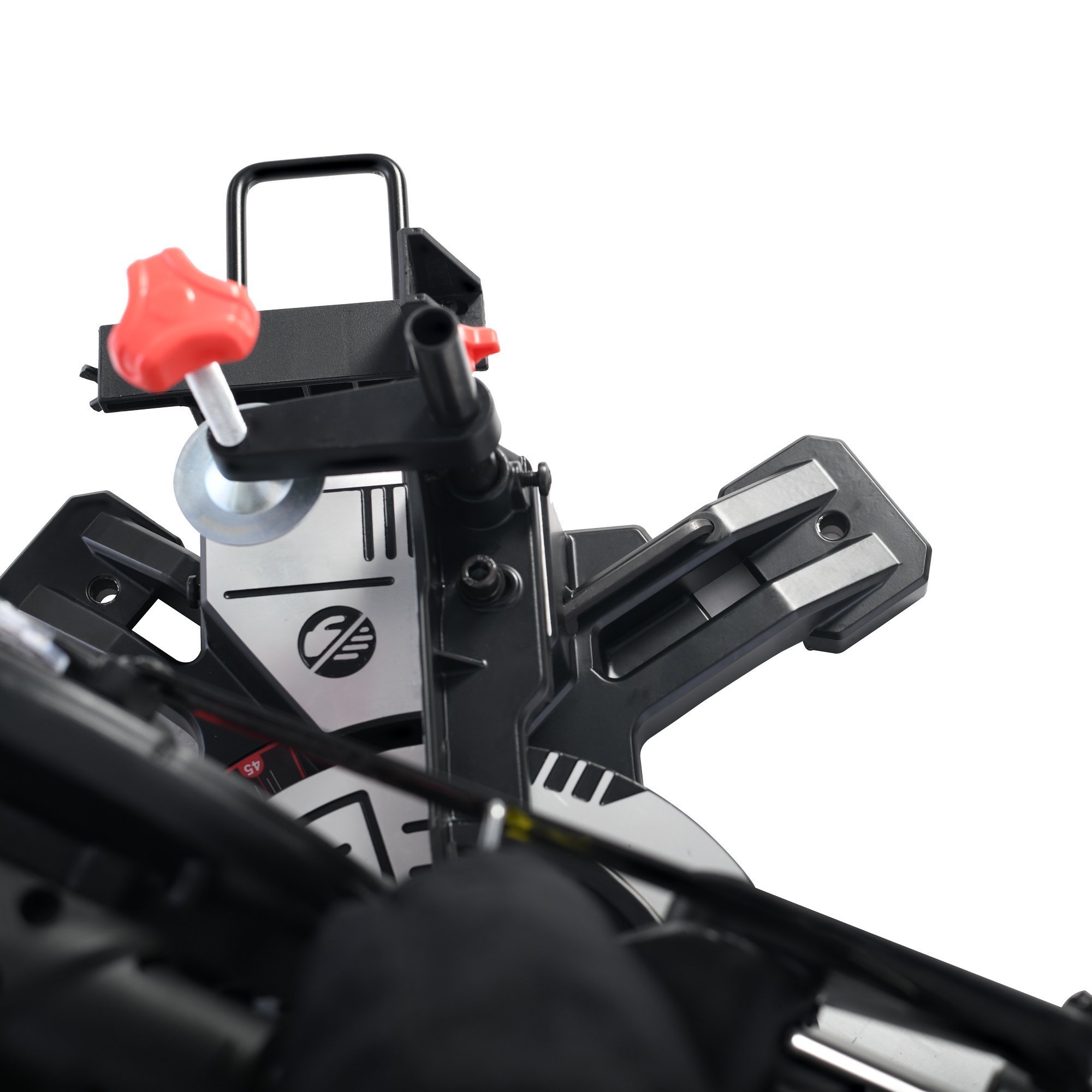 ParkerBrand 210mm Sliding Compound Single Bevel Mitre Saw with Laser Guide, Dust - Thumbnail 14